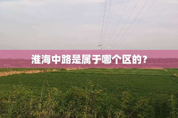淮海中路是属于哪个区的？