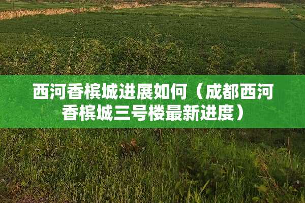 西河香槟城进展如何（成都西河香槟城三号楼最新进度）