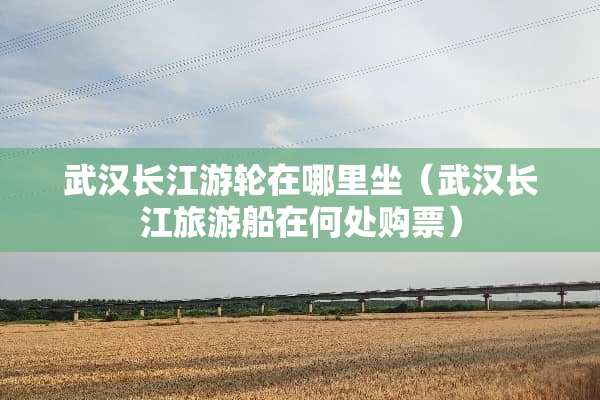 武汉长江游轮在哪里坐（武汉长江旅游船在何处购票）