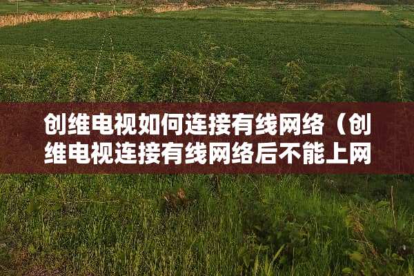 创维电视如何连接有线网络（创维电视连接有线网络后不能上网怎么办）