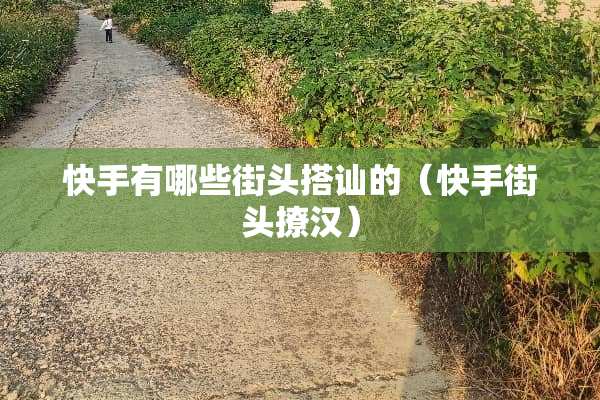 快手有哪些街头搭讪的（快手街头撩汉）