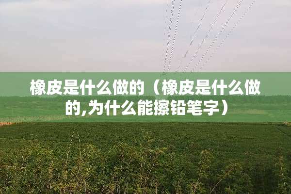 橡皮是什么做的（橡皮是什么做的,为什么能擦铅笔字）