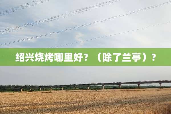 绍兴烧烤哪里好？（除了兰亭）？