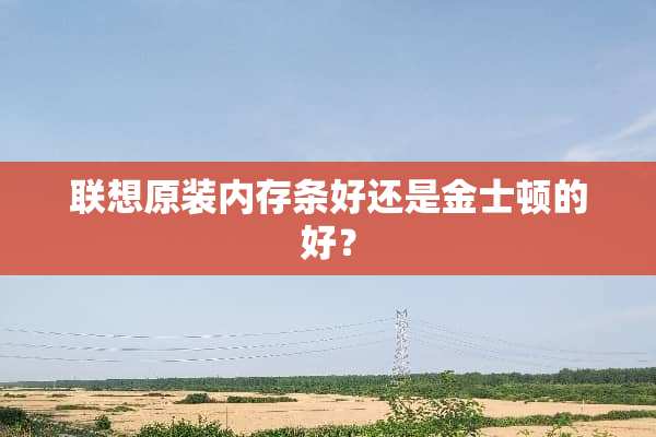 联想原装内存条好还是金士顿的好？