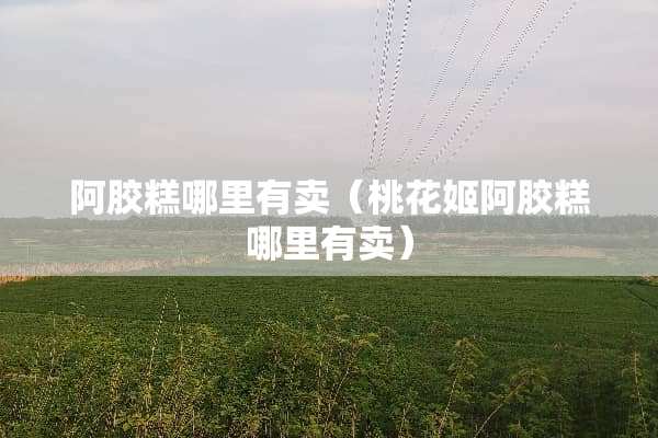 阿胶糕哪里有卖（桃花姬阿胶糕哪里有卖）