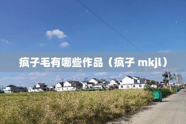 疯子毛有哪些作品（疯子 mkjl）
