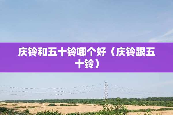 庆铃和五十铃哪个好（庆铃跟五十铃）