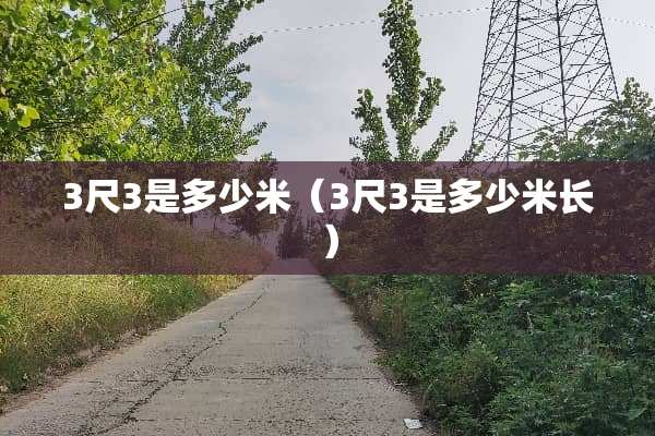 3尺3是多少米（3尺3是多少米长）