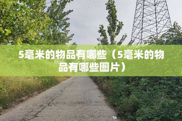 5毫米的物品有哪些（5毫米的物品有哪些图片）