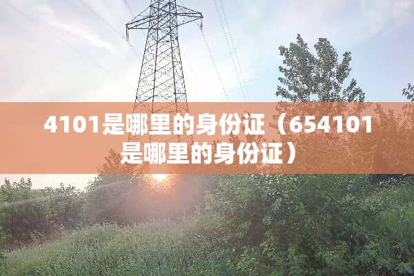 4101是哪里的***（654101是哪里的***）
