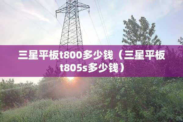 三星平板t800多少钱（三星平板t805s多少钱）