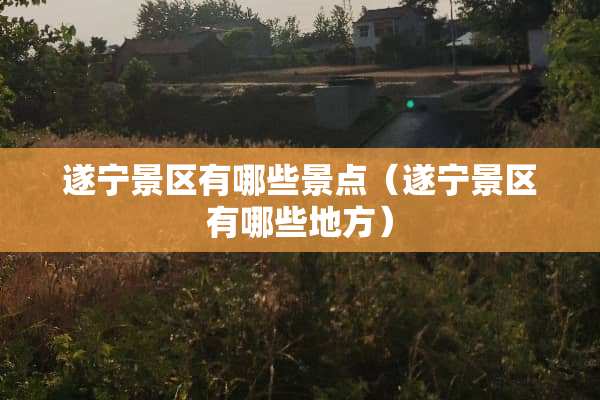 遂宁景区有哪些景点（遂宁景区有哪些地方）