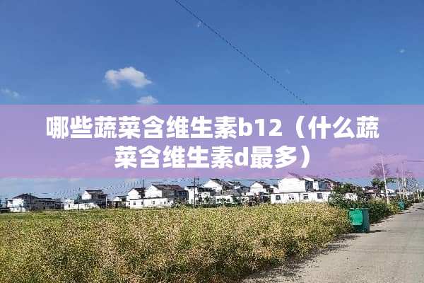 哪些蔬菜含维生素b12（什么蔬菜含维生素d最多）