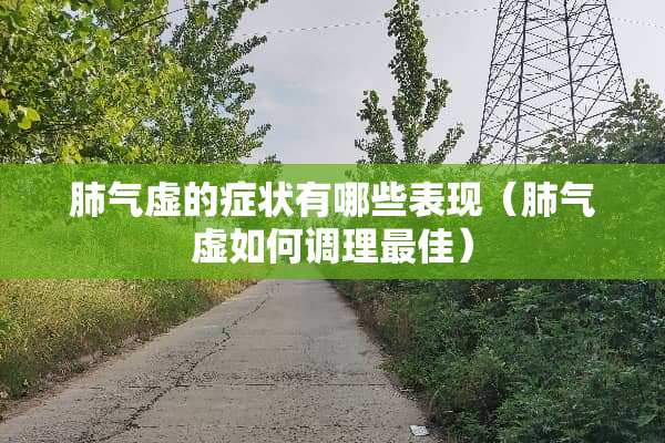 肺气虚的症状有哪些表现（肺气虚如何调理最佳）