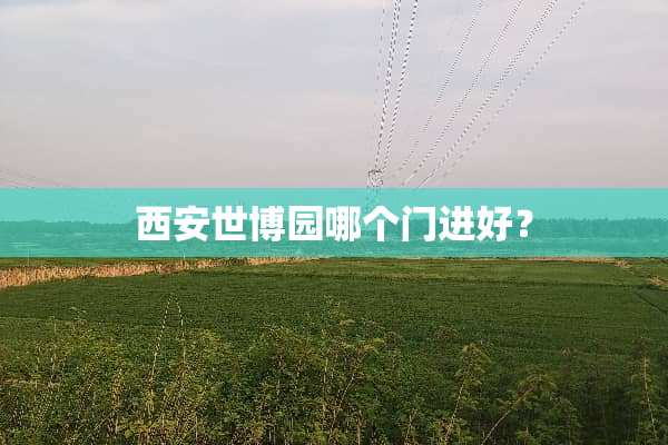 西安世博园哪个门进好？