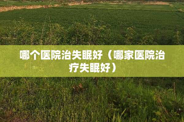 哪个医院治失眠好（哪家医院治疗失眠好）