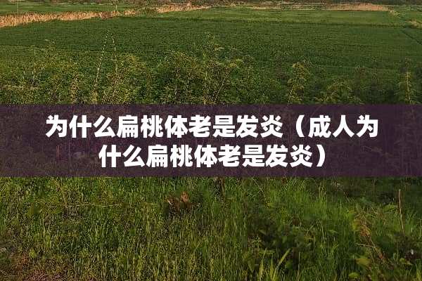 为什么扁桃体老是发炎（**为什么扁桃体老是发炎）