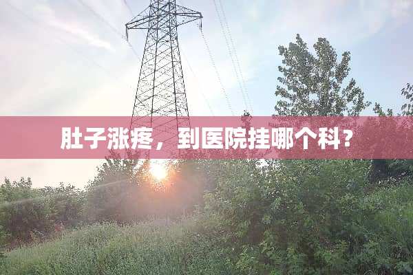 肚子涨疼，到医院挂哪个科？