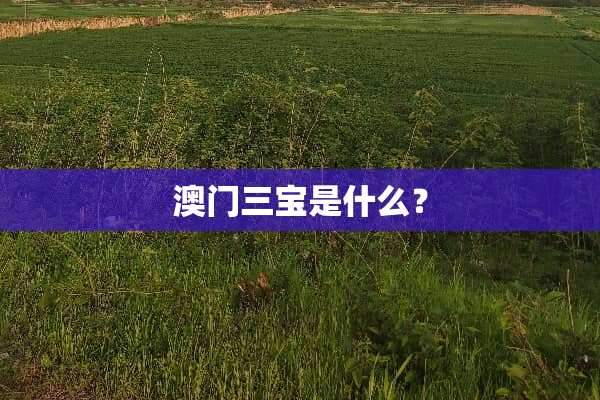 澳门三宝是什么？