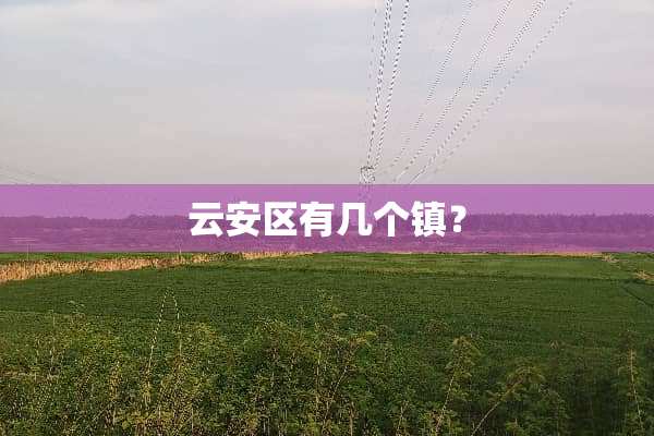 云安区有几个镇？