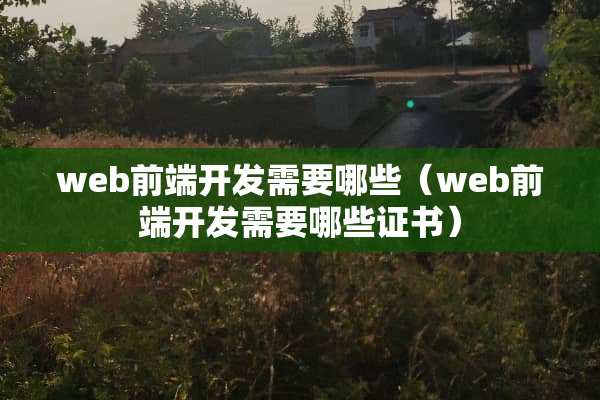 web前端开发需要哪些（web前端开发需要哪些证书）