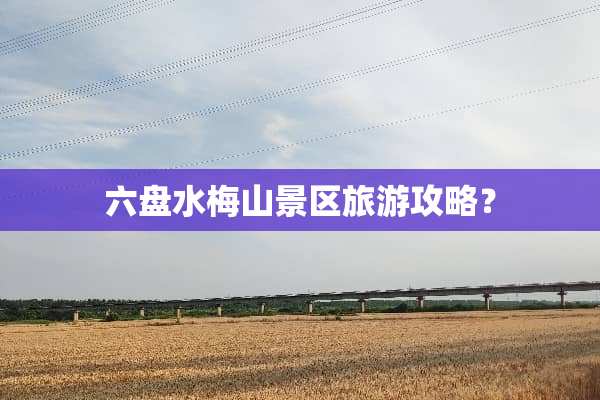 六盘水梅山景区旅游攻略？