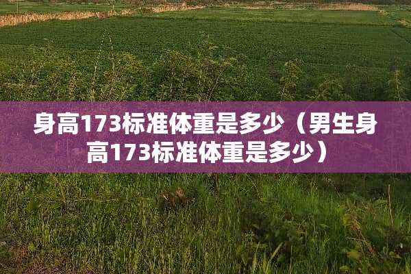 身高173标准体重是多少（男生身高173标准体重是多少）