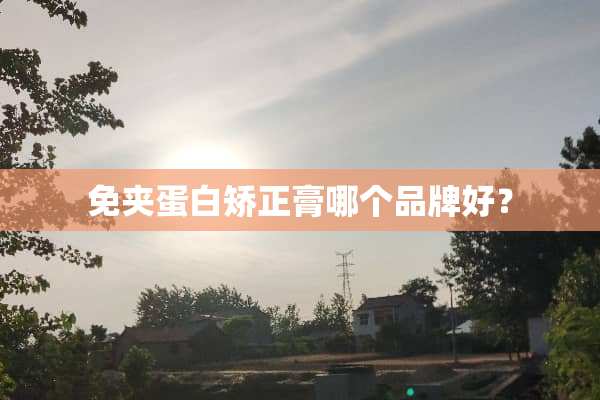 免夹蛋白矫正膏哪个品牌好？
