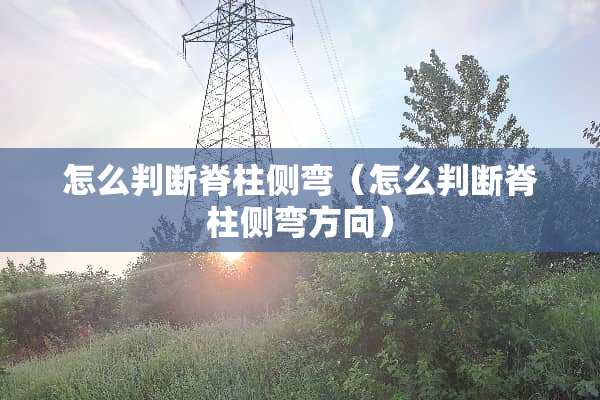 怎么判断脊柱侧弯（怎么判断脊柱侧弯方向）