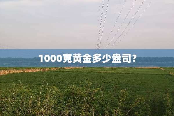 1000克黄金多少盎司？