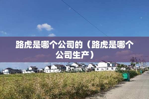 路虎是哪个公司的（路虎是哪个公司生产）