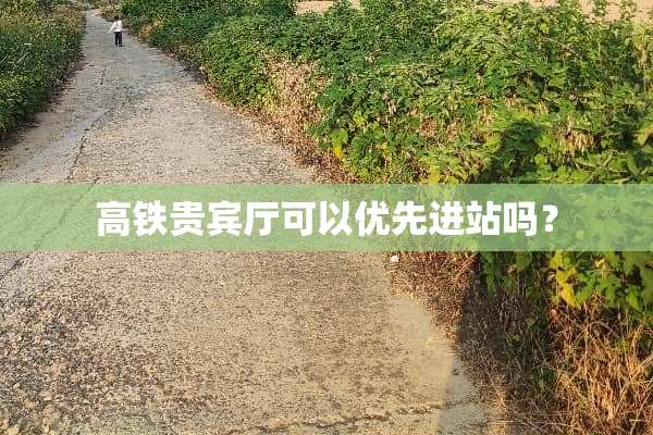 高铁贵宾厅可以优先进站吗？