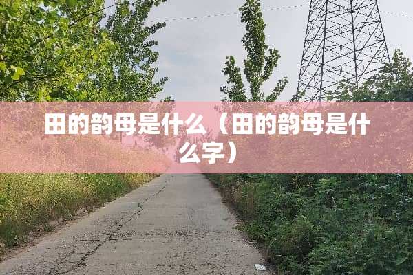 田的韵母是什么（田的韵母是什么字）