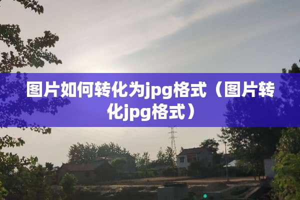 图片如何转化为jpg格式（图片转化jpg格式）
