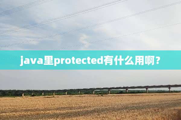 java里protected有什么用啊？