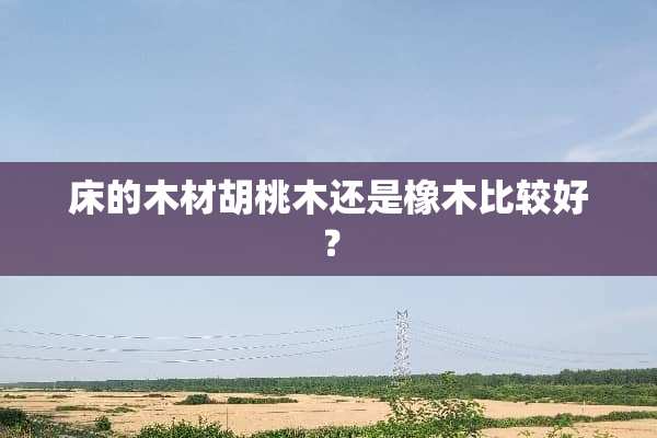 床的木材胡桃木还是橡木比较好？