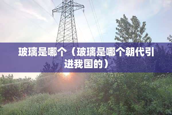 玻璃是哪个（玻璃是哪个朝代引进我国的）
