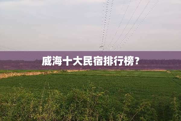威海十大民宿排行榜？