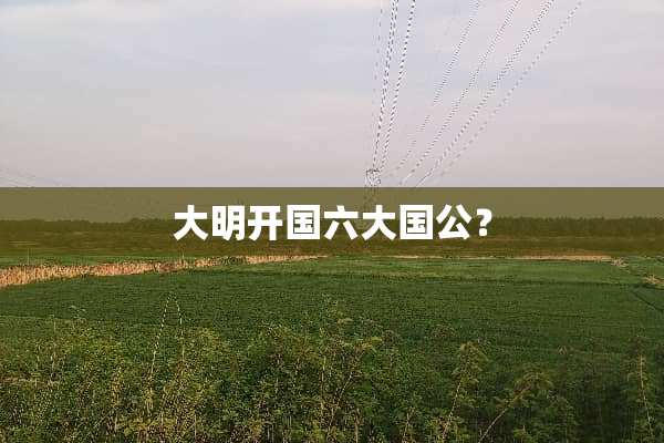 大明开国六大国公？