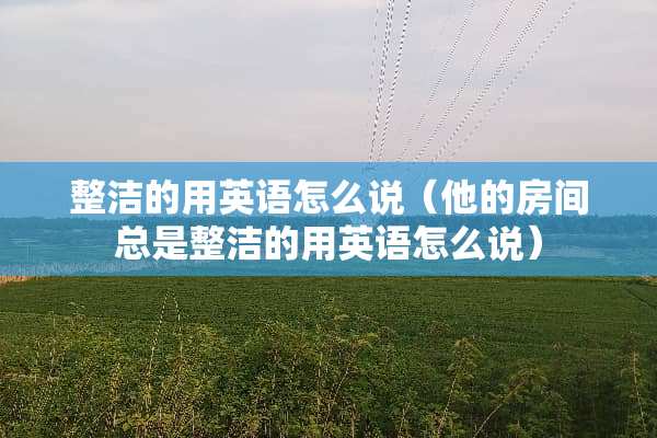 整洁的用英语怎么说（他的房间总是整洁的用英语怎么说）