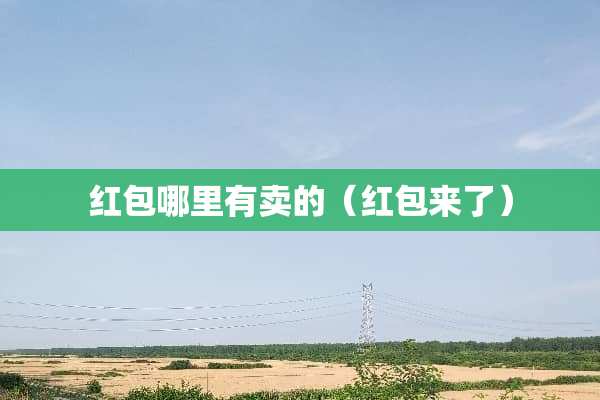 红包哪里有卖的（红包来了）