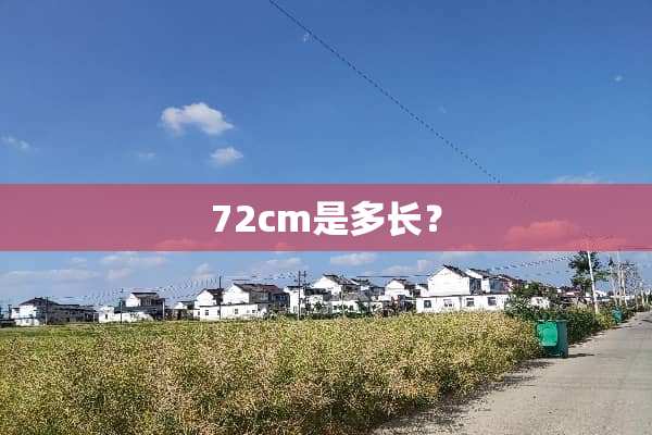 72cm是多长？