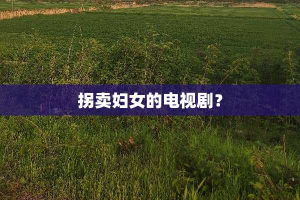 拐卖妇女的电视剧？