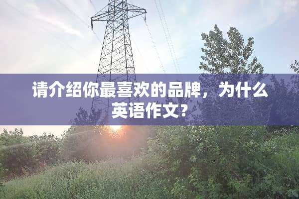 请介绍你最喜欢的品牌，为什么英语作文？