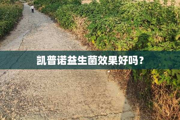凯普诺益生菌效果好吗？
