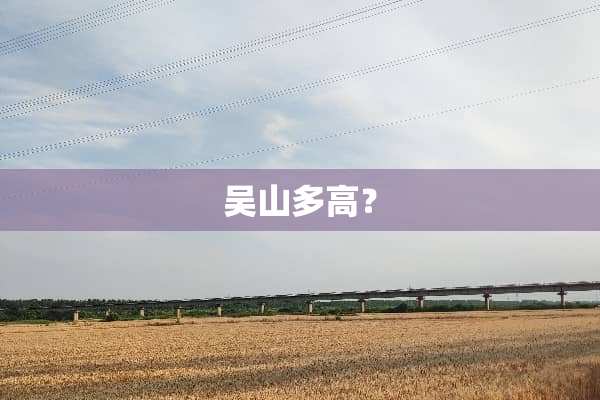 吴山多高？