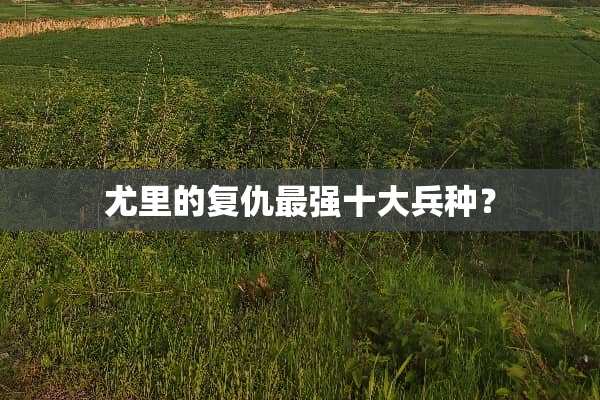 尤里的复仇最强十大兵种？