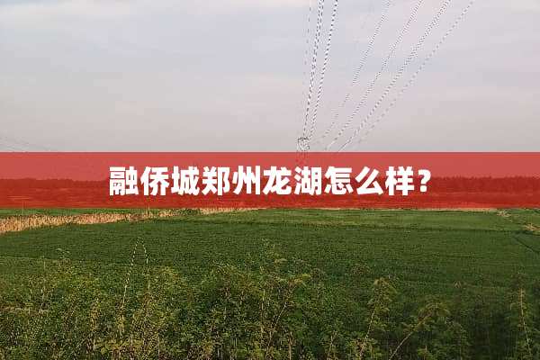 融侨城郑州龙湖怎么样？
