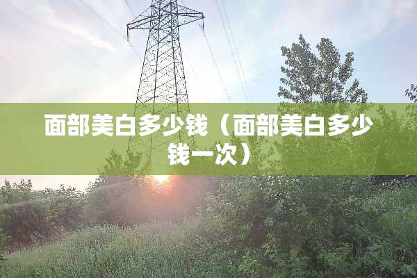 面部美白多少钱（面部美白多少钱一次）