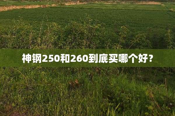 神钢250和260到底买哪个好？